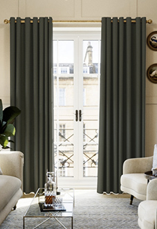 Berkshire Eyelet, Grey - Ready Made Curtains